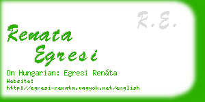 renata egresi business card